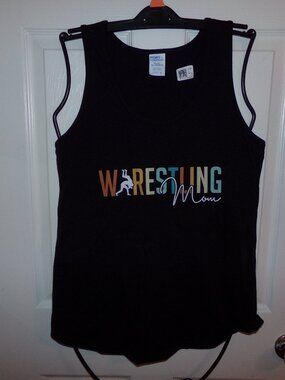 Wrestling Mom sleeveless black Woman's t-shirt  NEW